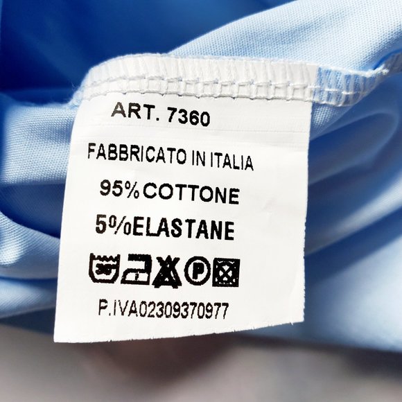 Giant Bow | Italian Blouse Light Blue | Small - Picture 11 of 13